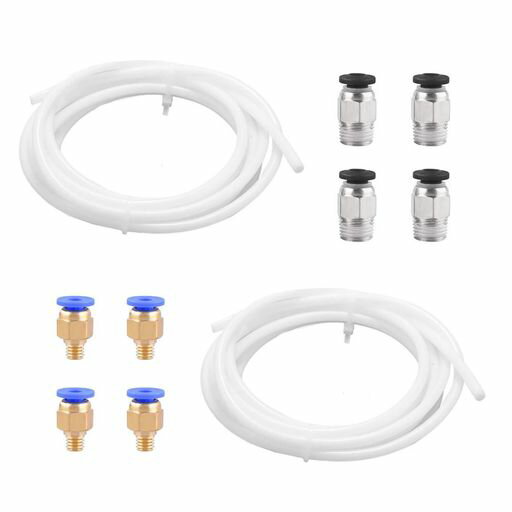BTTIME PTFEƥե塼2M  2MM X 4MM + 4 PC4-M6 󥿥åѼ4 PC4-M10 ...