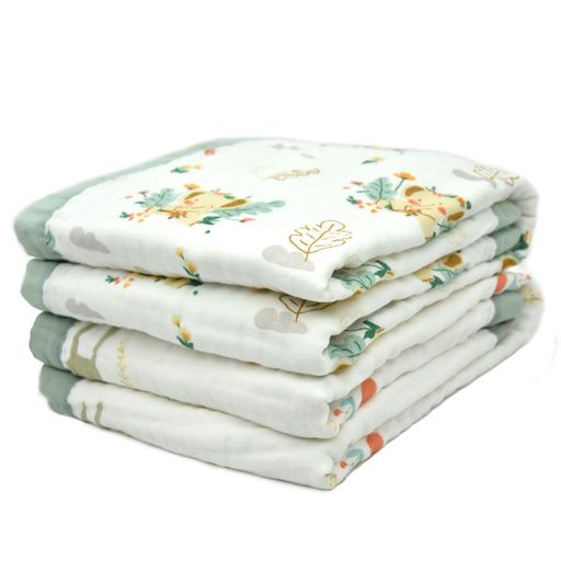 ベビーガーゼケット6重ガーゼ(110X110)2枚セットタオルケット赤ちゃんバスタオル100%綿毛布保育園お昼..