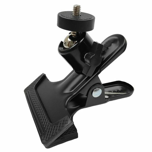 etazakka雲台クリップカメラスタンド撮影スタンドwebカメラ雲台撮影LEDライト雲台1/4ネジ強力クリップ..