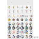 さえだ缶バッジ収納ファイル壁掛けウォールポケット48枚収納大容量缶バッジアクリルキーホルダーラバーストラップ缶バッジディスプレイ32MM/44MM/57MM/65MM/75MM省スペース収納缶バッジ収納…