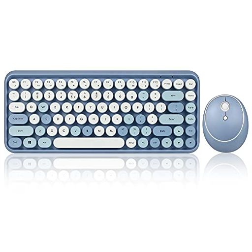 Perixx PERIDUO-713 キーボード・マウスセットワイヤレス (ブルー英語配列)
