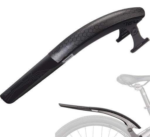 HEROUT 自転車 泥除け クロスバイク ロードバイク フェンダー 700c*38mm適用 PC材質 軽量 柔軟性 耐久性 角度調整 取り付け簡単 延長パーツ付き フロント&リア兼用 泥よけ ブラック 単品 DNB-720