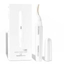 TOUCHBeauty電池式ホットまつ毛カーラーホットビューラー感温シリコン電動アイラッシュカーラー長時間キープ火傷防止急速予熱軽量持ち運び便利母の日プレゼント(ホワイト)