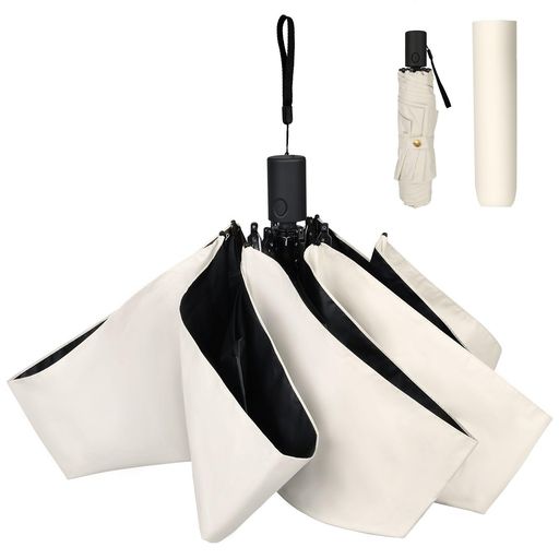 JUUE日傘UVカット99.99%遮熱遮光ワンタッチ自動開閉折りたたみ傘炭素繊維6本骨280T超撥水晴雨兼用コンパクト折り畳み日傘紫外線遮断携帯便利メンズレディース