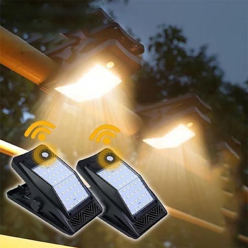 Batoneクリップ式センサーライトソーラーランタン2個TYPE-C充電人感センサーソー屋外防水LED屋外ソーラー人感防犯ライトキャンプキャンプ用品吊り下げみ式防災停電節電対策超高輝度(暖か…