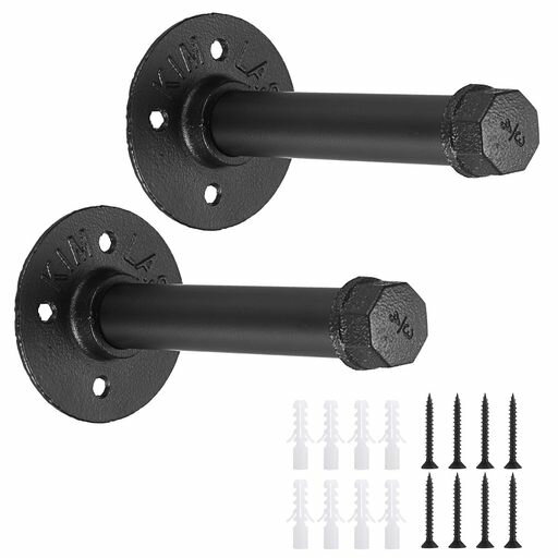 Sumnaconウォールハンガー壁掛けハンガー帽子掛け衣類ハンガー服掛けラックタオル掛けネジ付く焼付け塗装錆びにくい寝室浴室玄関ベランダ物干しブラック15cmパ...