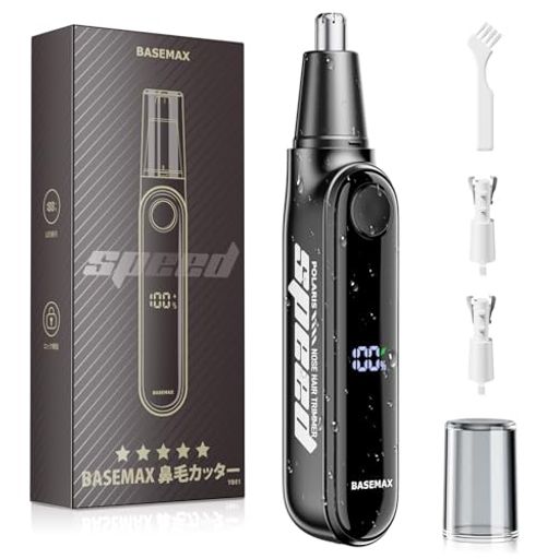 鼻毛カッター【革新&LCD画面】Type-c充電式鼻毛カッターメンズ耳毛カッター電動【Lo】誤タッチ防止機能..