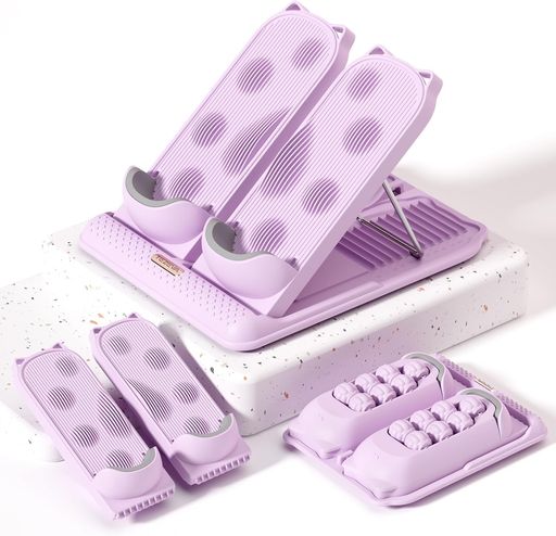 ストレッチボード3in1多機能折りたたみ式傾斜ボードふくらはぎストレッチ足置きマッサージ機能付き12段..