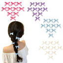 EITSEVNリボンヘアピン髪飾り小さめヘアクリップ4色40個セットヘアアクセリボン髪の毛リボン超かわいいミニ蝶結レディース子供リボンヘアピン誕生日結婚式入学式...