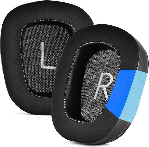 LOGITECH G633 G933 G533 G433 G35 GAMING ヘッドフォンのための交換用メモリーフォームイヤークッション (ブラック)