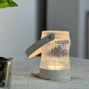 CERDECO自分らしい空間を楽しむハンドルテーブルランプLEDテーブルランプ卓上照明インテリア照明間接照明無段階調光3色調光ベッドサイドランプキャンプライトコードレスレトロ感満載キ…