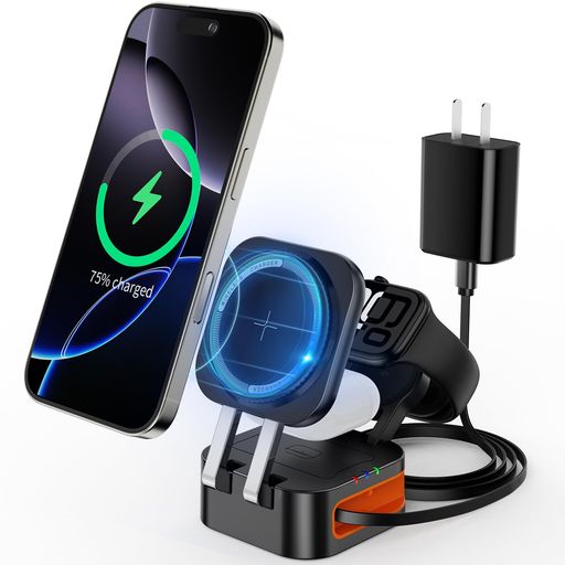 3-IN-1磻쥹ޥͥåȽŴAPPLEWATCHбޤꤿ߼ťɥޥIPHONE16/15/14/13/AIRP...