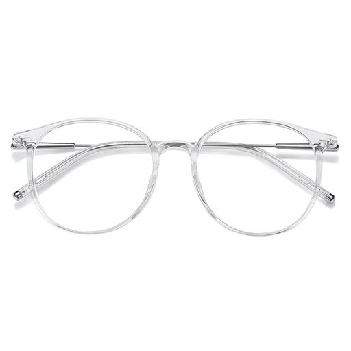 [AIYUJIWU]ブルーライトカットメガネブルーライトめがね紫外線カットUVカット眼鏡度なしおしゃれpcメガネパソコン用メガネ伊達メガネメンズレディース男女兼用軽量(クリア.シルバー)