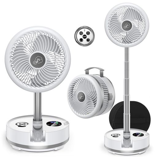 扇風機折り畳み【業界最大級40000mAhバッテリー】リビング扇風機dcモーター風量8段階調節リズム風卓上扇風機小型サーキュレーター静音首振りUSB充電式扇風機キャンプ車中泊省エネリモコ…