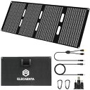 ELECAENTA60WソーラーパネルPD30WQC3.0DC18V充電対応小型軽量IP68防水ソーラーパネル折りたたみ式ETFE単結晶ソーラーチャージャースマホ/タブレット/モバイルバッテリー/ポータブル電源充電用車…