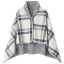 BlueGiraffeひざ掛け膝掛けひざかけブランケット大判80x130CM寒さ対策4wayブランケット洗濯可ひざ掛けブランケットボタン付き改良防寒対策あったかチェック柄おしゃれ吸湿保温抗菌加工静電…