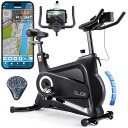 QLEE第7世代フィットネスバイク【ZWIFTアプリ連動】スピンバイクエアロバイク家庭用極静音室内自転車トレーニングレーニングバイクダイエット器具マグネット式組み立て簡単サドルカバ…(4)