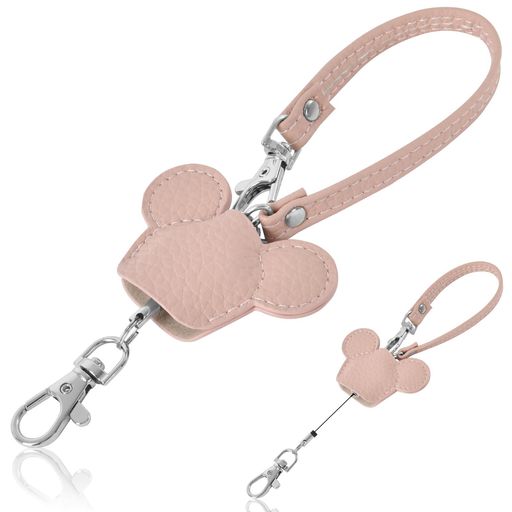 [Tonriga]リールストラップ伸縮式35cm頑丈設計金属フック付きリールキーホルダー/キーリール対応社員証..