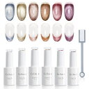 ジェルネイルマグネットジェルCoikazeキャッツアイジェル6色セットギャラクシーカラージェル猫目キャツアイUV・LED対応(マグネットジェル-02)