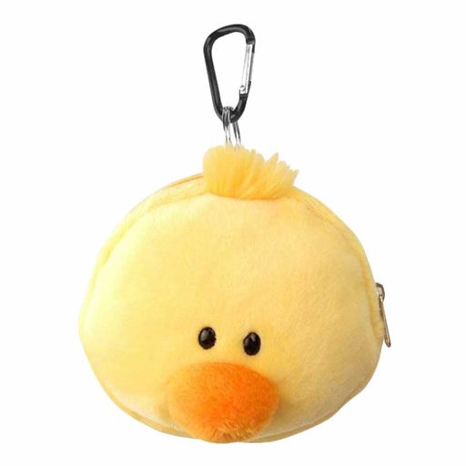 NICIフィギュアポーチミニヒヨコドイツ動物アニマルトリコインケース小銭入れ小物カラビナキーホルダー..