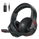 BINNUNEBW01ゲーミングヘッドセットPS5ワイヤレスヘッドセット【2.4GUSB/BLUETOOTH5.3/有線】3WAY接続 30MS低遅延ノイズキャンセリングマイク付き最大約100時間駆動3Dサウンドゲームヘッドセット
