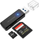 SZSLUSB3.0ポータブルカードリーダー超小型2枚のカード高速転送対応各種SD+TF高速カード(ブラック)