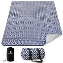 BLUEGIRAFFEレジャーシート厚手4層構造大判200X200ピクニックシート軽量防水加工収納袋付く洗える折り畳みやすいコンパクト収納