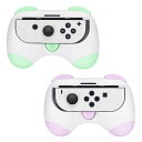 DlseegoSwitch/SwitchOLEDジョイコングリップセットスイッチJoyConハンドルグリップコントローラーグリップ有機ELモデル対応ジョイコンカバージョイコン保護ケース耐衝撃2個(紫&緑)