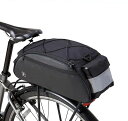 自転車 バッグ リアバッグ シートバッグ バック バイク ロードバイク 大型 大容量 防水 輪行袋 反射テープ (142092 10L)