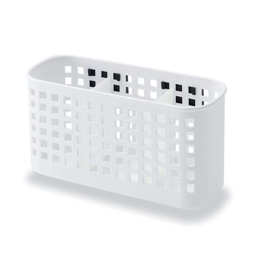 伊勢藤(ISETO)バスケットマグケットMホワイト幅26.0x奥行10.5x高さ12.6CM日本製マグネット収納ラック小物入れ冷蔵庫玄関オフィス洗濯機キッチンフック穴吊り下げおしゃれI-588