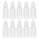 OFOWIN24個ドロップボトルプラスチック20ml半透明タイプ安全キャップ付きホワイト液体貯蔵用ボトル携帯便利実験道具エッセンシャルオイル容器グルーオイル水絵具工芸品アート電子タバコ
