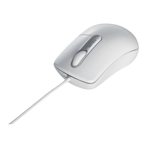 バッファロー BUFFALO 有線光学式マウス 静音/3ボタン/Mサイズ ホワイト BSMOU27SMWH バッファロー BUFFALO 有線光学式マウス 静音/3ボタン/Mサイズ ホワイト BSMOU27SMWH
