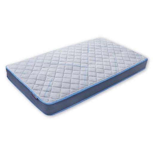 MORIPiLO(モリシタ)マットレスセミダブル厚み20cmポケットコイル腰硬めサポートタイプ(腰のことを考えたコイルスプリングマットレス)グレーブルー120x195cmカルペディエム412370