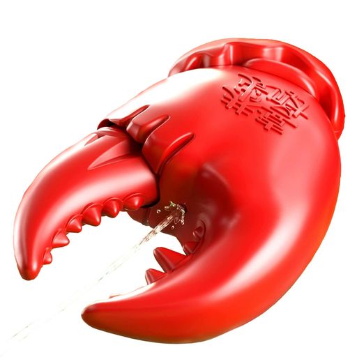 カニのハサミ型ウォーターガンセット:子供から大人まで楽しめる水遊びアイテム、夏の必需品!(赤)