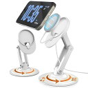 COOPER 360 MAGBASE、APPLE MAGSAFE充電器用スタンド(充電器別売)、IPHONE 16 PRO MAX、IPHONE 15、14、13、12、AIRPODS充電、スタンバイモード、360°回転(クリームホワイト)(2)