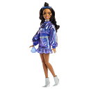 バービー(Barbie)デラックススタイルブルーロングスリーブトップきせかえ人形・ハウスままごと・ごっこ遊びバービー人形4歳からブルーJFP42