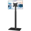 テレビスタンド壁寄せハイタイプテレビ台TVスタンド19~43インチ対応VESA/横75~200MM/縦75~200MM耐荷重45KG高さ調節可能左右50°首振り可能家用/学校/ビジネス展示用/病院業務用ブラック(3)