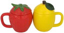 サンアートかわいい食器「野菜と果物シリーズ」いちごレモンマグカップ140mlSAN2916