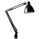 山田照明ZライトLEDデスクライトE26LED電球電球色ブラックZ-00NBセード幅Φ152MM・セード高162MM・アーム長300+360MM