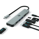 VCOM 7-IN-1 ドッキングステーション USB C ハブ デュアルモニター HDMI 2ポート【MAC&WINDOWS MST支持 】変換アダプター 4K@60HZ&4K@30HZ 1080P HDMI 100W急速PD充電(2)