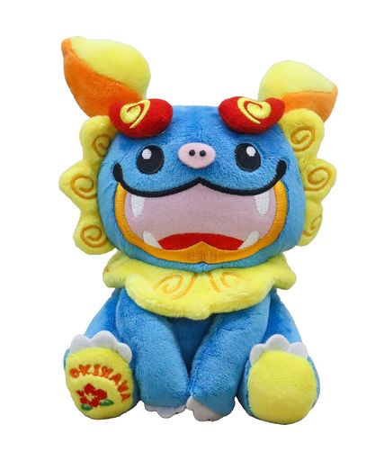 テイクオフ沖縄シリーズシーサーぬいぐるみ青