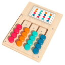 EsiFare知育玩具幼児のおもちゃ男の子プレゼント女の子プレゼント色の分類指先の知育早期開発多彩な遊びの楽しみ12枚の両面パターン手と目の協調性耐久性があり持ち運びやすさ約23*15.5*3…