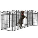 BINGOPAWペットサークル大型犬室内折りたたみ柵大きめドッグサークル屋外小型犬中型犬ドッグランフェンスプレイサークル猫拡張うさぎ老犬徘徊サークル高さ80大き...