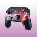 Switchコントローラーワイヤレスホール効果スティックRGBライト背面ボタン付きスイッチコントローラーTURBO連射4段階振動調整6軸ジャイロセンサー1000mAh大容量バッテリー