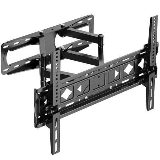 TETVIKテレビ壁掛け金具32-85インチ対応大型ディスプレイアーム壁掛けテレビ金具耐荷重45KG前後&左右&上下多角度調節4KLEDLCDウォールマウントかべかけ金具VESA600X400MM回転可動式TV壁掛け