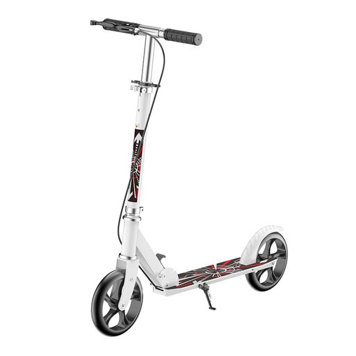 キックボードキックスクーター子供/大人用折りたたみ式4段階高さ調整フット/ハンドブレー8インチタイヤ立ち乗り式二輪車スタンド付き耐荷重150kg持ち運び便利誕生日プレゼント/子供日(…