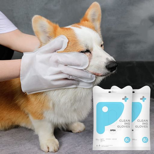 MMIAOOウェット手袋犬猫共用ペットウェットティッシュ手袋型ウェットペット用トリートメントグローブペ..