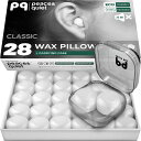PQ睡眠用シリコン耳栓-睡眠と水泳用の28個のシリコン耳栓-ゲル耳栓によるノイズキャンセリングと耳の保護-遮音レベル32dBの睡眠用耳栓、28個の枕(4)