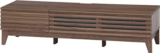 不二貿易テレビ台テレビボード50インチ推奨幅150x奥行42x高さ38.5cmミディアムブラウンローボードライ..