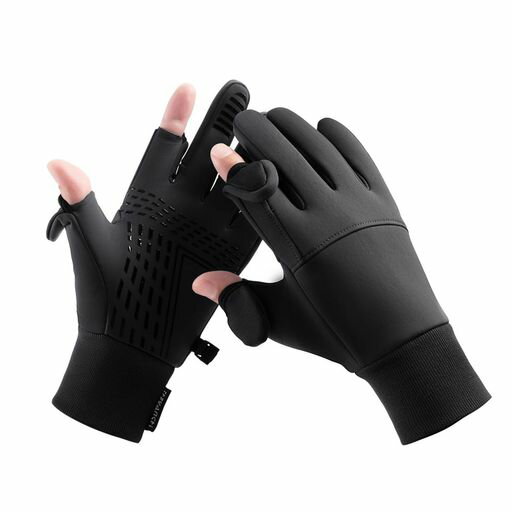 [PIROXIS]防寒グローブメンズ防寒手袋冬の定番【2本指出し設計・細かい作業が楽】暖かい裏起毛素材高い..